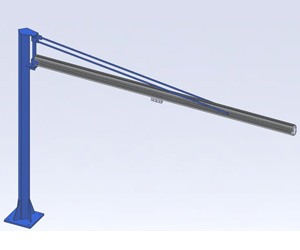 Jib Cranes: Pillar Style