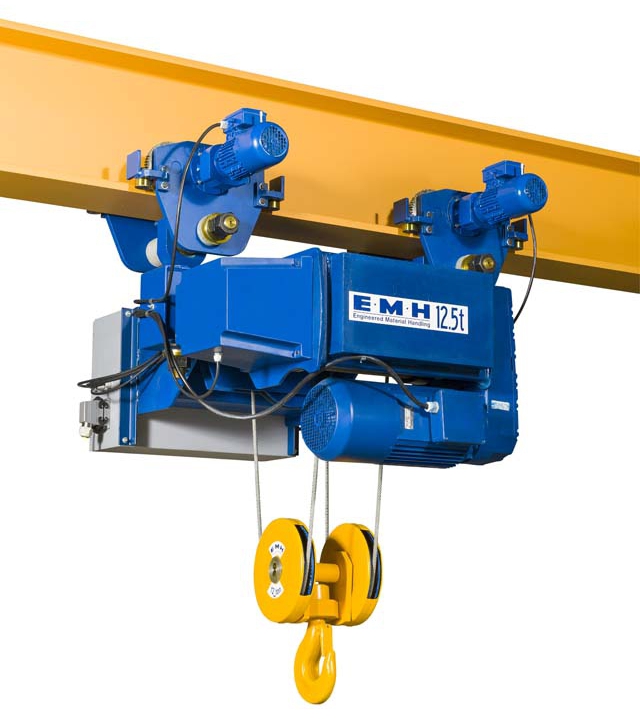 Hoists, Wire Rope for Curved Single Girder Cranes - Type SU Monorail